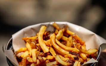 a bowl of french fries