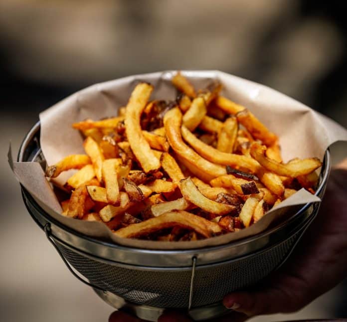 a bowl of french fries