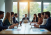 Professionnels des ressources humaines collaborant autour d'une table