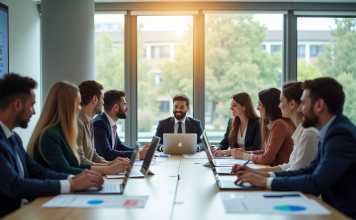 Next Generation Enrollment : intégrations RH, qualité des données et accompagnement au déploiement Professionnels des ressources humaines collaborant autour d'une table