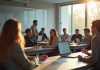 Salle de classe moderne à Créteil avec enseignants et élèves